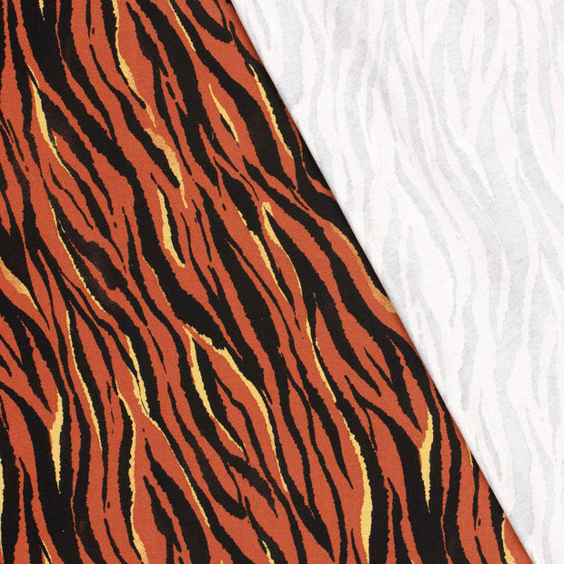 Jersey de Viscose tissu tigres imprimé 