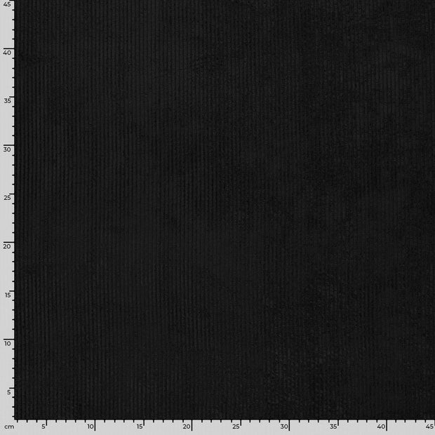 Corduroy 4.5w stof Effen Zwart