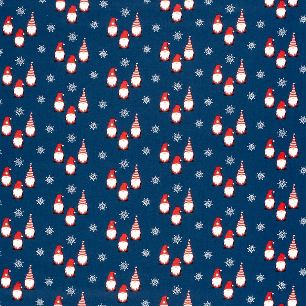 Cotton Poplin fabric Navy 