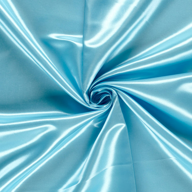 Satin fabrik Hellblau 