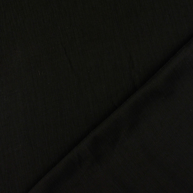 Viscose Poplin fabric Black crushed 