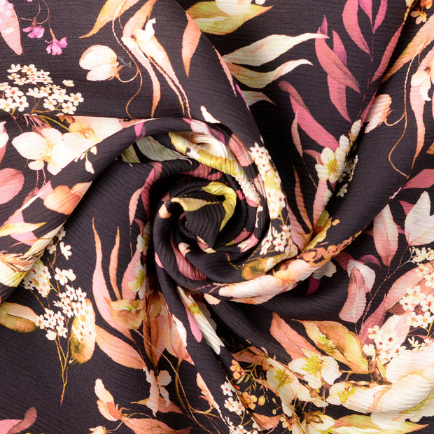 Plissé fabric Brown 