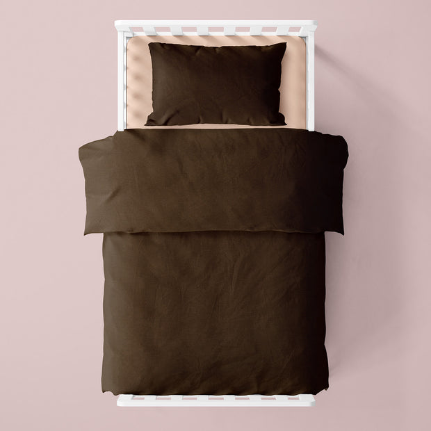Cretonne fabric Unicolour Brown