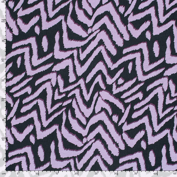 Viscose Nylon Ottoman fabric Abstract Lavender