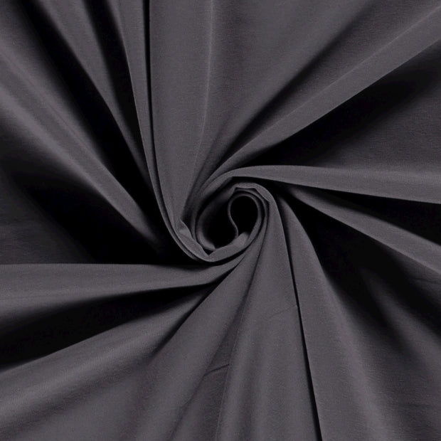 Jersey fabric Unicolour Dark Grey