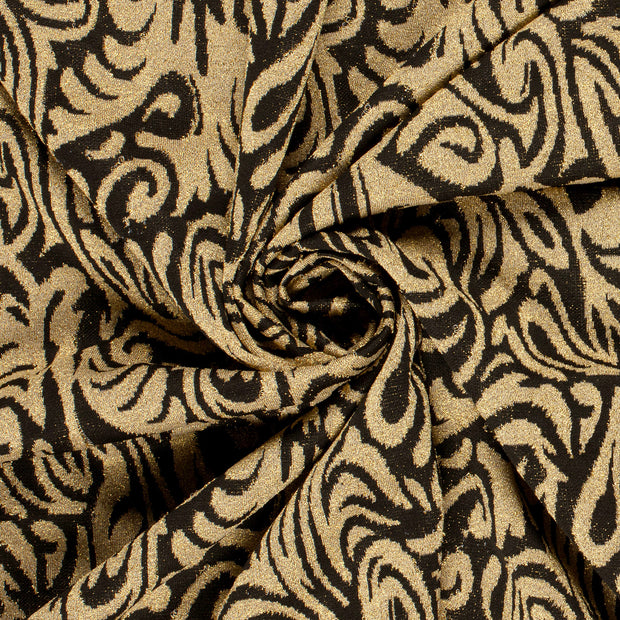 Jacquard stof Abstract Goud
