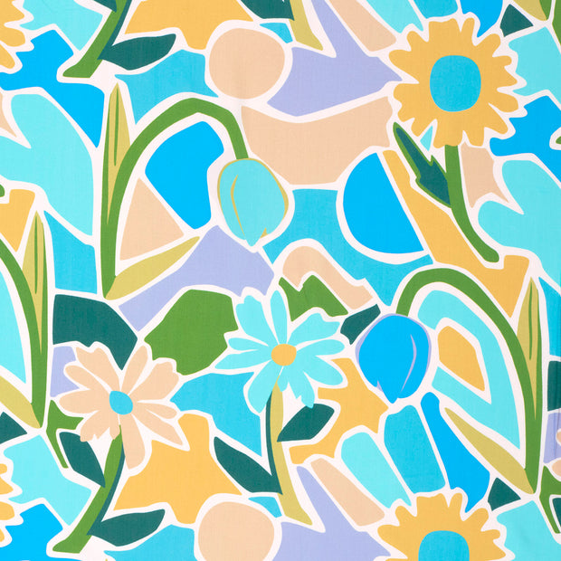 Viscose Poplin fabric Aqua 