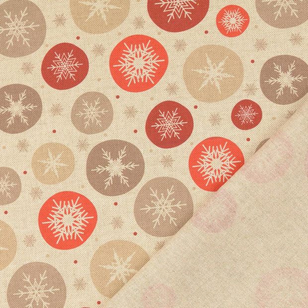 Half Panama fabric Christmas printed 