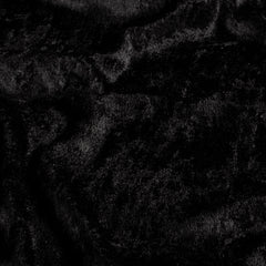 Velours crushed Effen Zwart