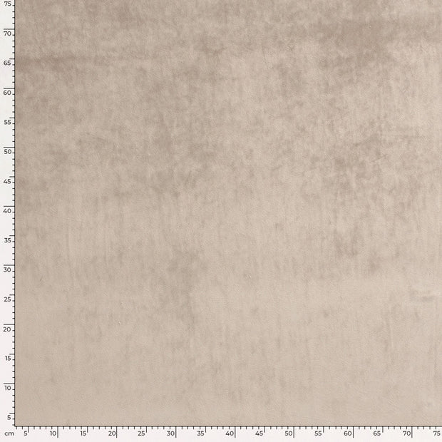 Velvet fabric Unicolour Beige