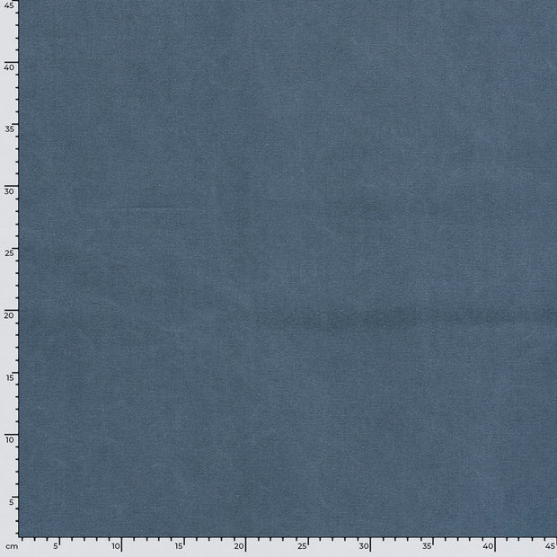 Canvas tissu Unicolore Bleu acier