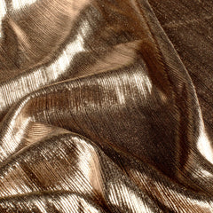 Jersey de Polyester plissé foil Unicolore Bronze