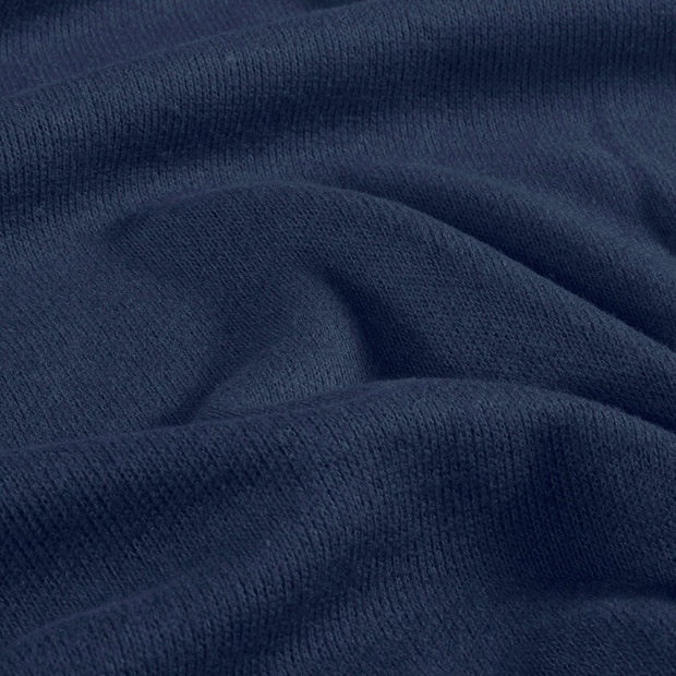 Poly Viscose Jersey fabric Melange Navy