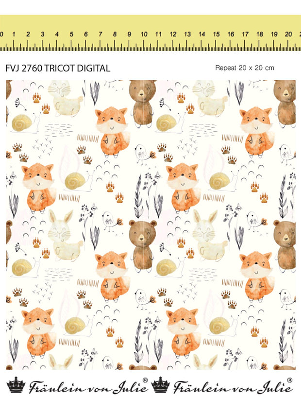 Cotton Jersey fabric Abstract 