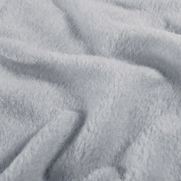Coral Fleece fabric Unicolour Grey