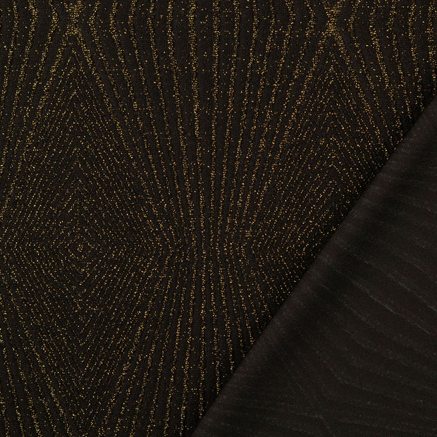 Jersey fabric Gold Lurex 