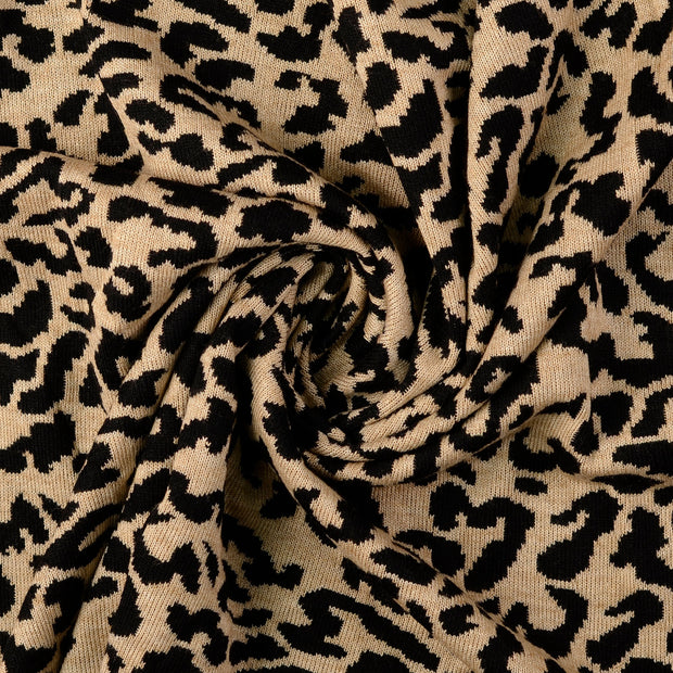 Heavy Knit fabric Black 