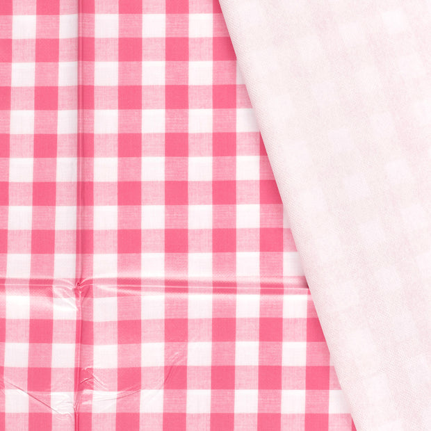 Coated Tablecloth fabric Checks printed 