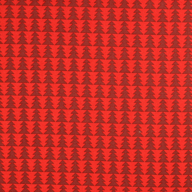  tela árboles Rojo