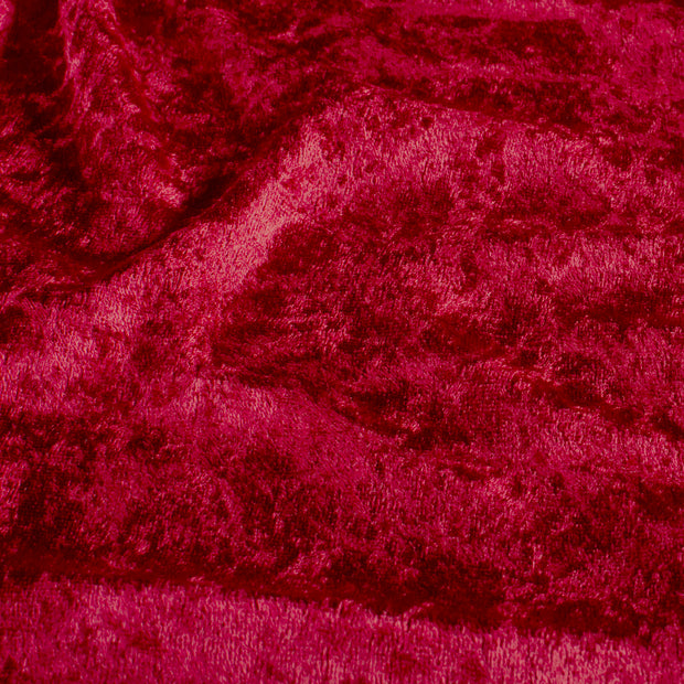 Velours fabric Unicolour Dark Red