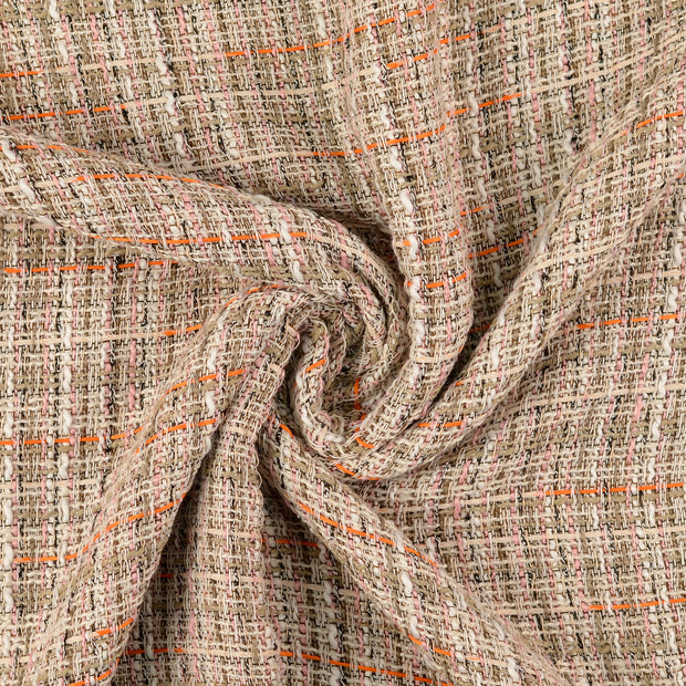 Bouclé stof Multicolor 