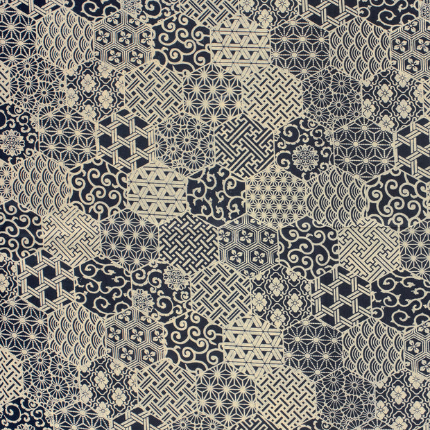 Voile fabric Indigo 