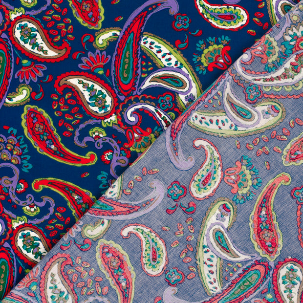 Cotton Satin fabric Abstract printed 
