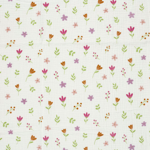 Muslin fabric Off White matte 