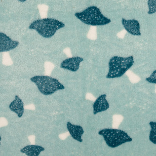 Fleece fabric Mushrooms 