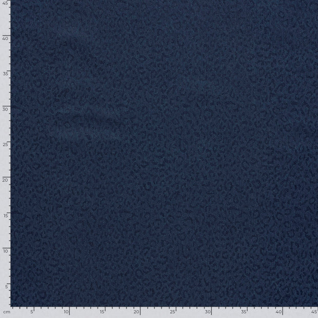 Jeans tissu léopards Indigo