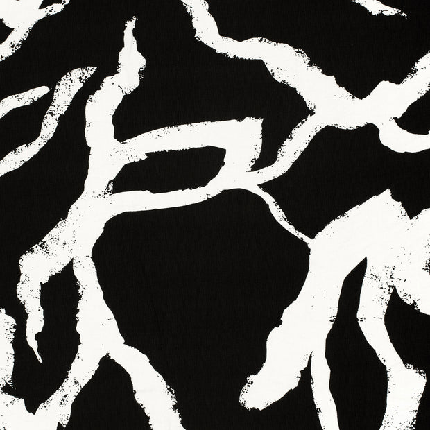 Viscose Nylon Twill fabric Black texturized 