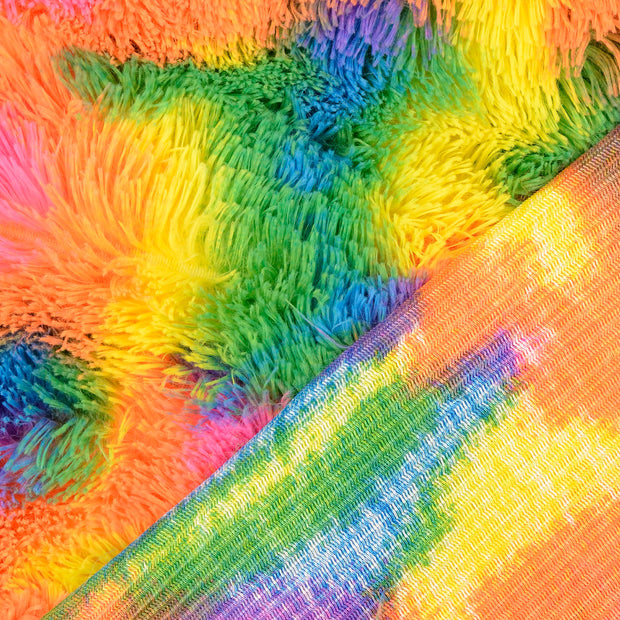 Imitatie Bont stof Multicolor 