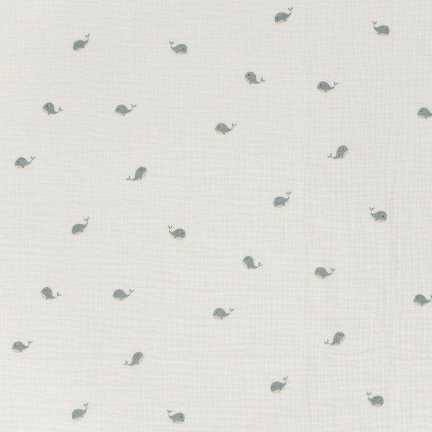 Mousseline stof Gebroken wit mat 