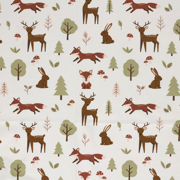 French Terry fabric Off White matte 