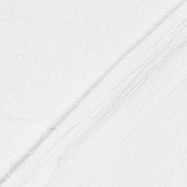 Coton Lin en Chaine et Trame tissu Feuilles brodé 