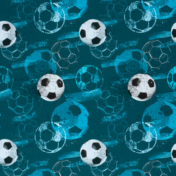 Jersey fabric Petrol soft 