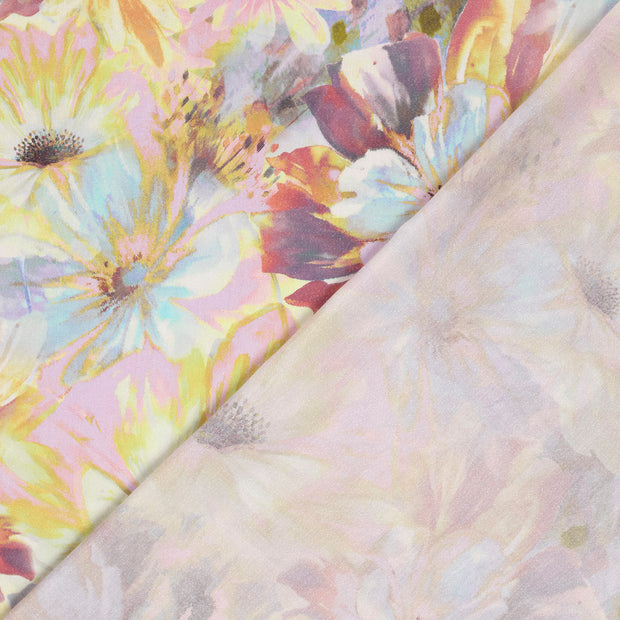  fabric Flowers digital printed 