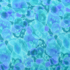 French Terry digitaal bedrukt Camouflage Kobalt