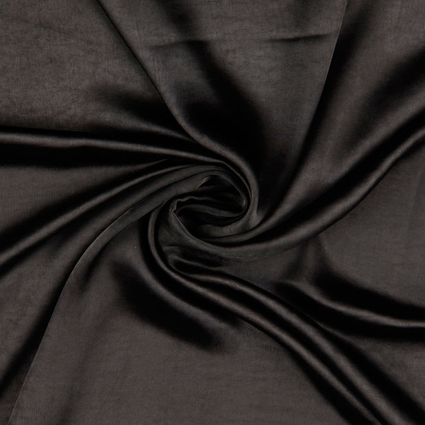 Satin fabric Black 