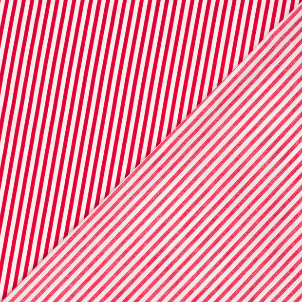 Cotton Poplin fabric Stripes printed 