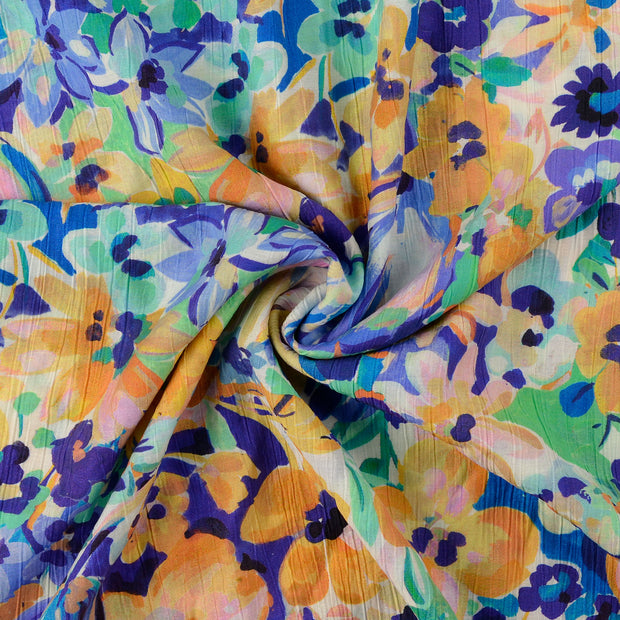 Viscose Poplin fabrik Hellblau 