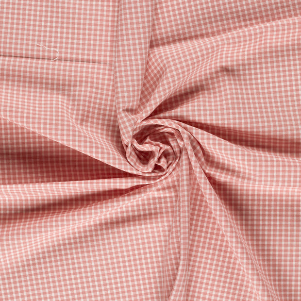 Baumwoll Webware fabrik Rosa garngefärbt 