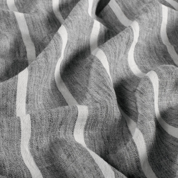 Woven Polyester fabric Stripes Grey