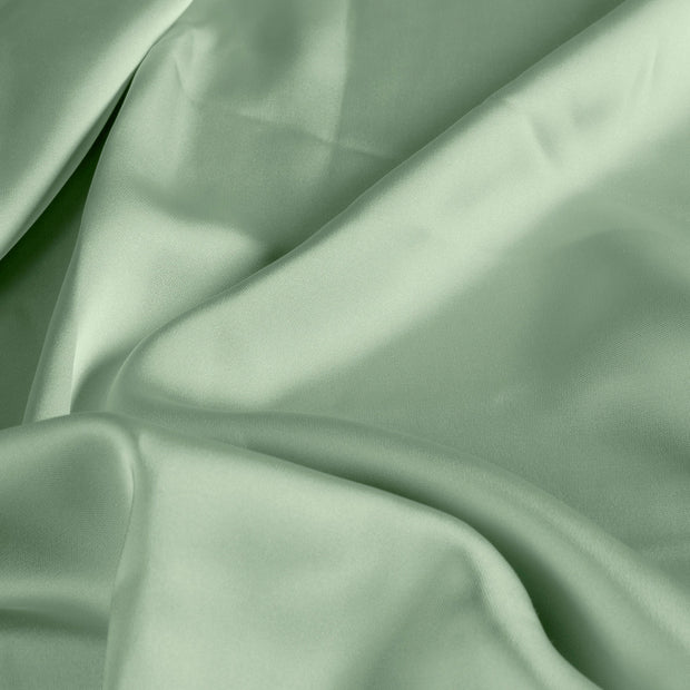 Satin fabrik Uni Mint