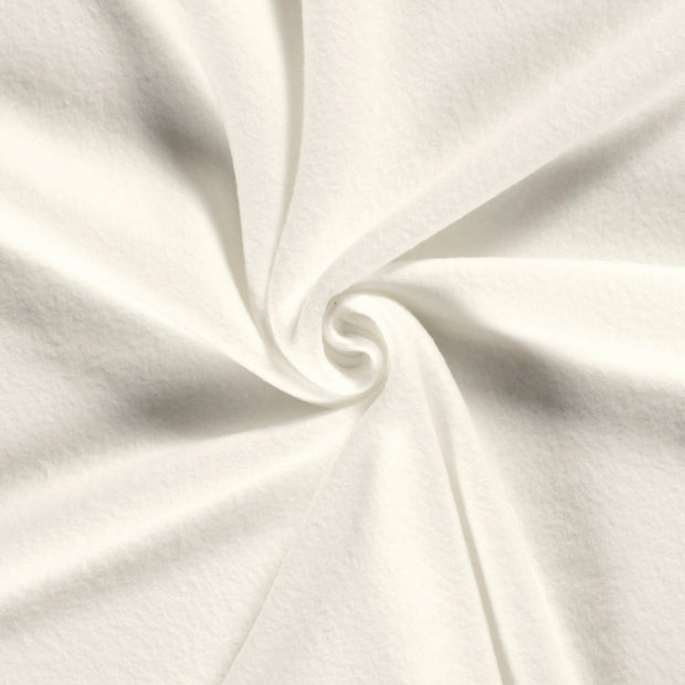 Polar Fleece fabric Unicolour Off White
