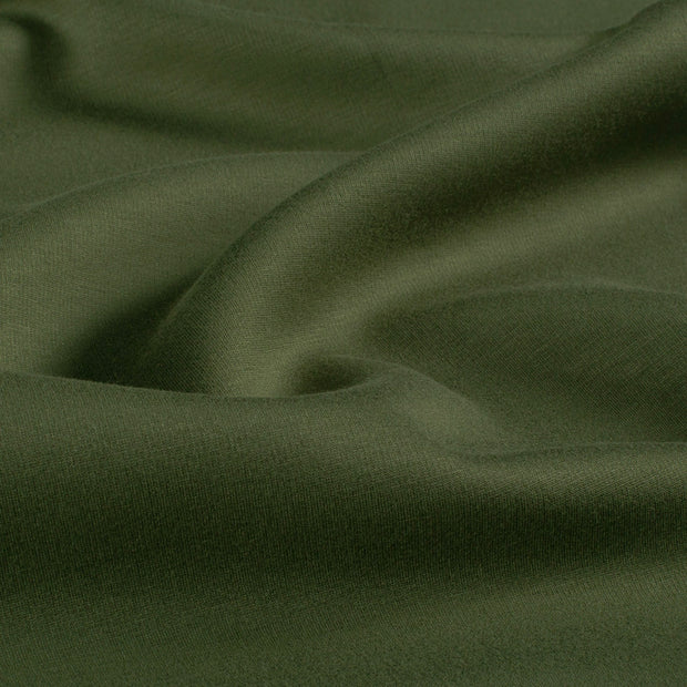 Heavy Knit stof Effen Olijf Groen