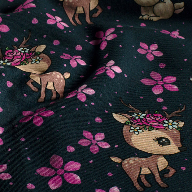 French Terry fabric Bunnies Navy