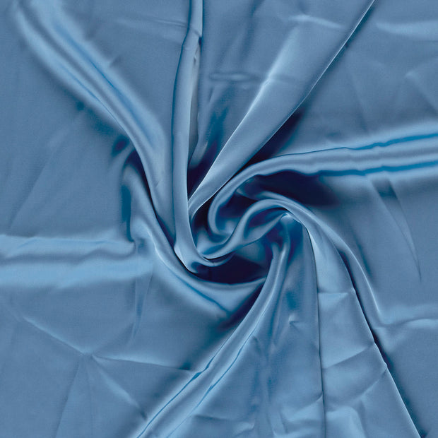Satin fabrik Blau 