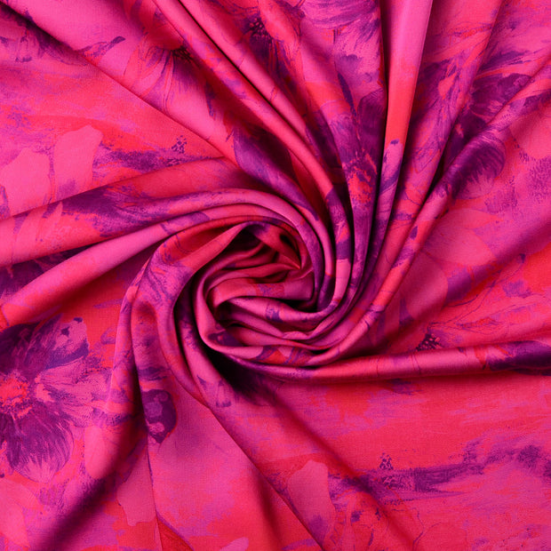 Viscose Satijn stof Roze 