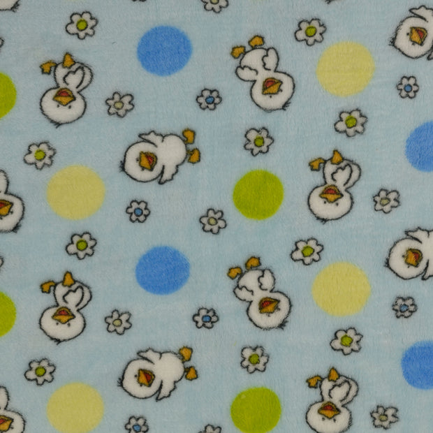 Double Face Fleece fabrik Blau 